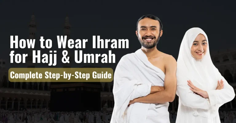 how to wear ihram strep by step guide